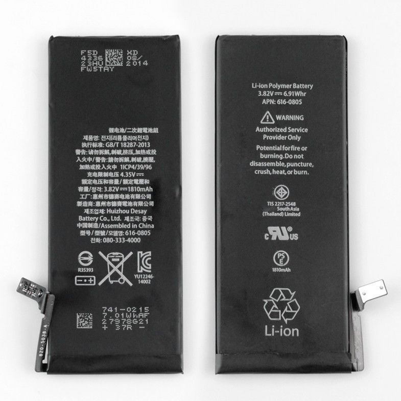 Navulbare Li-Polymeer Batterij voor iPhone 6 de Batterij van Vervangingsdelen met Flex Kabel