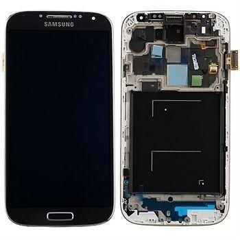 5 duim van Samsung LCD het Scherm met kader voor S4 i9500 LCD met Becijferaarblauw